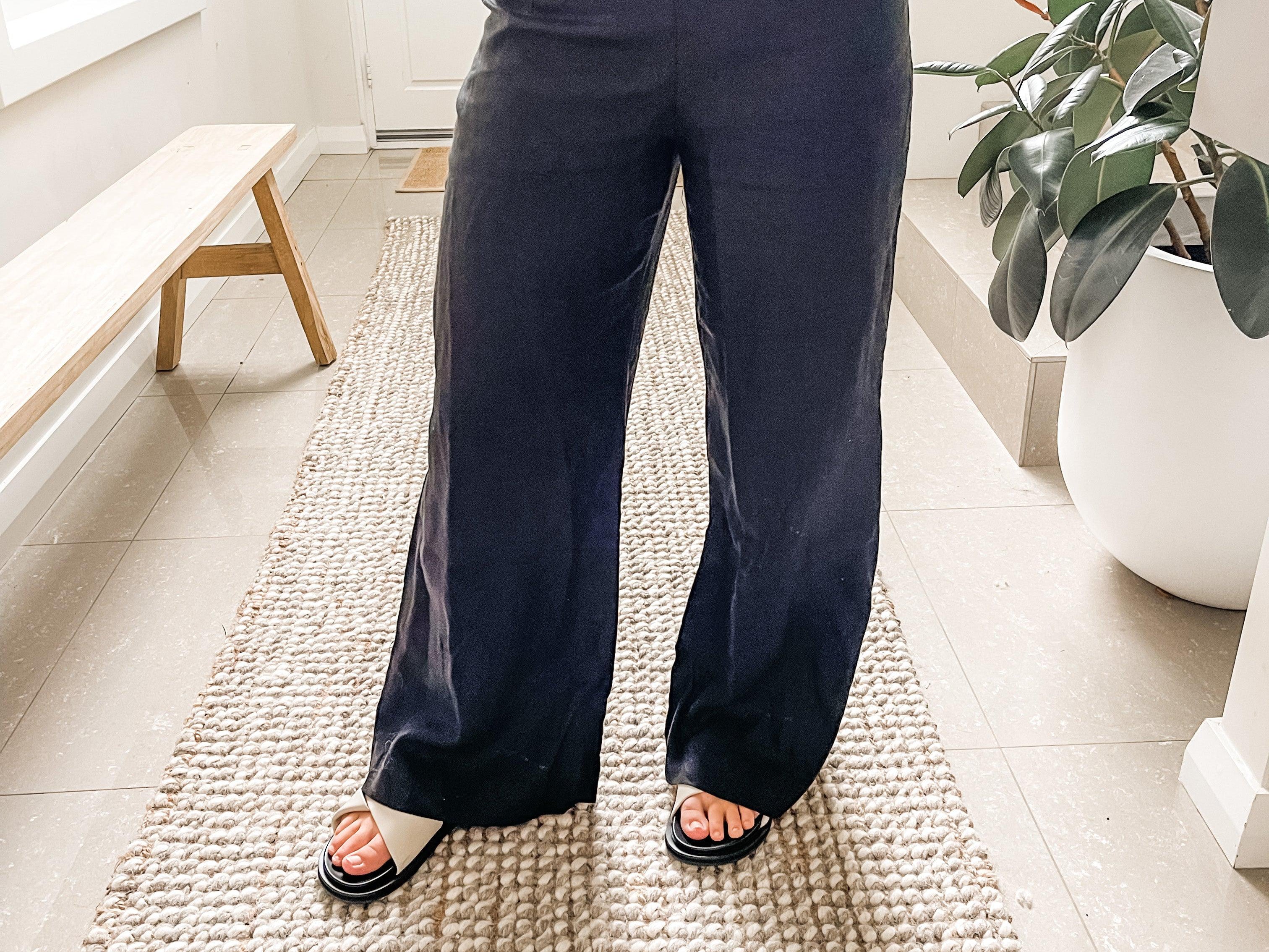 Linen Pant - Black-White Closet-Lot 39 Store & Cafe