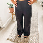 Linen Pant - Black-White Closet-Lot 39 Store & Cafe