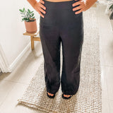 Linen Pant - Black-White Closet-Lot 39 Store & Cafe