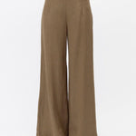 Linen Pant - Khaki-White Closet-Lot 39 Store & Cafe