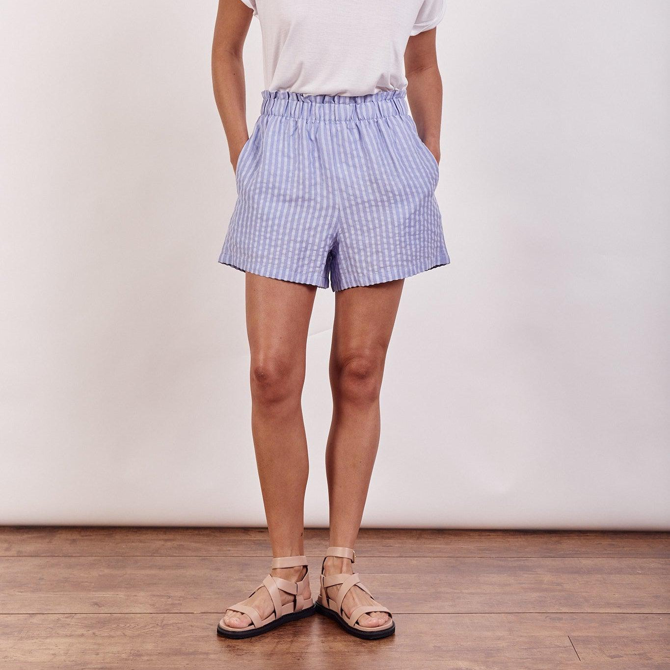 Lola Shorts - Blue-Little Lies-Lot 39 Store & Cafe