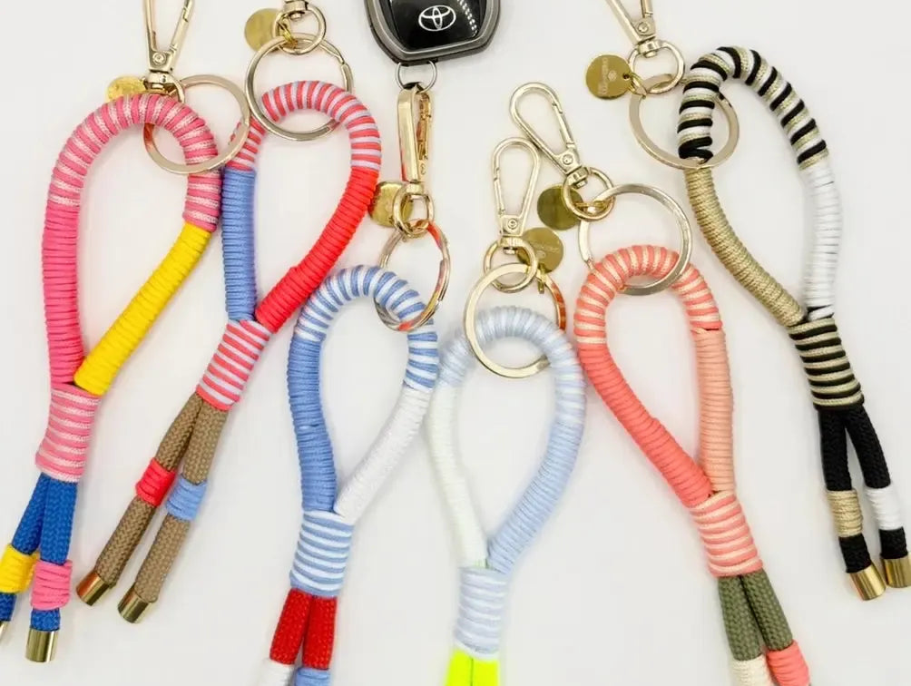 Loop Key Rings Pink Rope Loop-de-Loop Keyrings – Lot 39 Store & Cafe