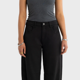 Lottie Barrel Leg Pant - Black-ORTC-Lot 39 Store & Cafe