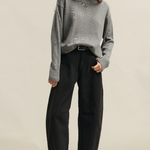 Lottie Barrel Leg Pant - Black-ORTC-Lot 39 Store & Cafe