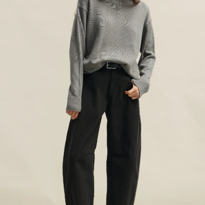 Lottie Barrel Leg Pant - Black-ORTC-Lot 39 Store & Cafe