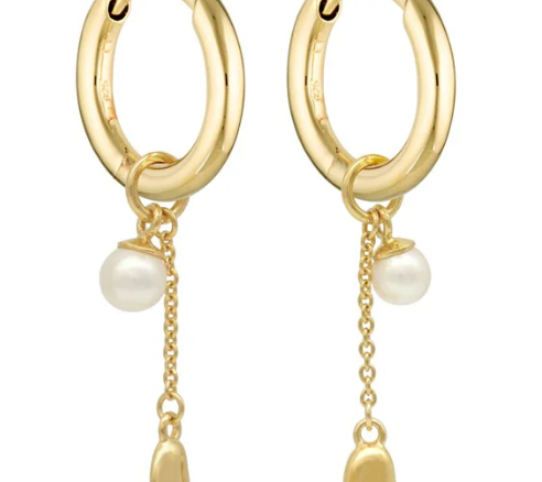 Lou Pearl Charm Huggie-Linda Tahija-Lot 39 Store & Cafe