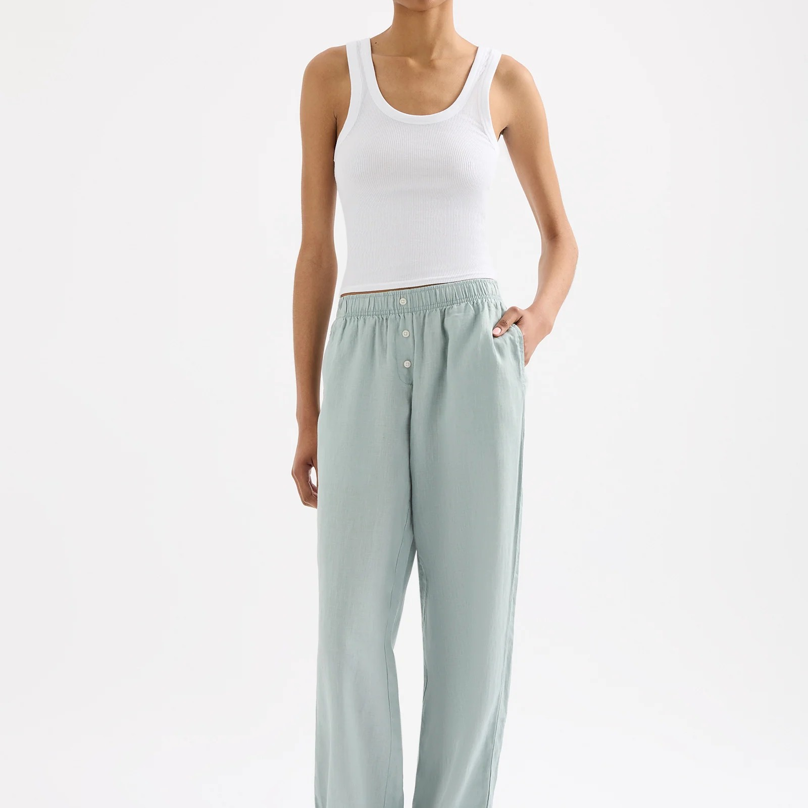 Lounge Linen Pant-Nude Lucy-Lot 39 Store & Cafe