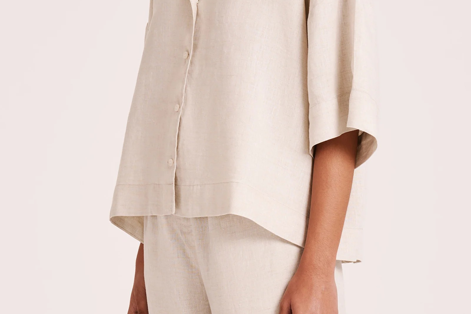Lounge Linen Shirt-Nude Lucy-Lot 39 Store & Cafe