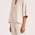 Lounge Linen Shirt-Nude Lucy-Lot 39 Store & Cafe
