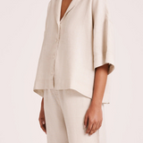 Lounge Linen Shirt-Nude Lucy-Lot 39 Store & Cafe