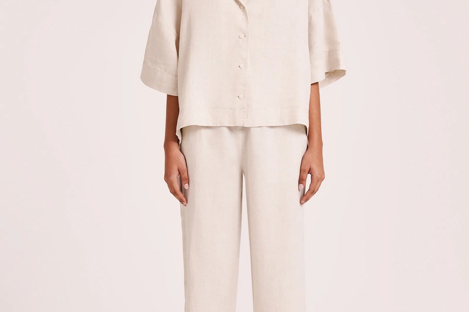 Lounge Linen Shirt-Nude Lucy-Lot 39 Store & Cafe