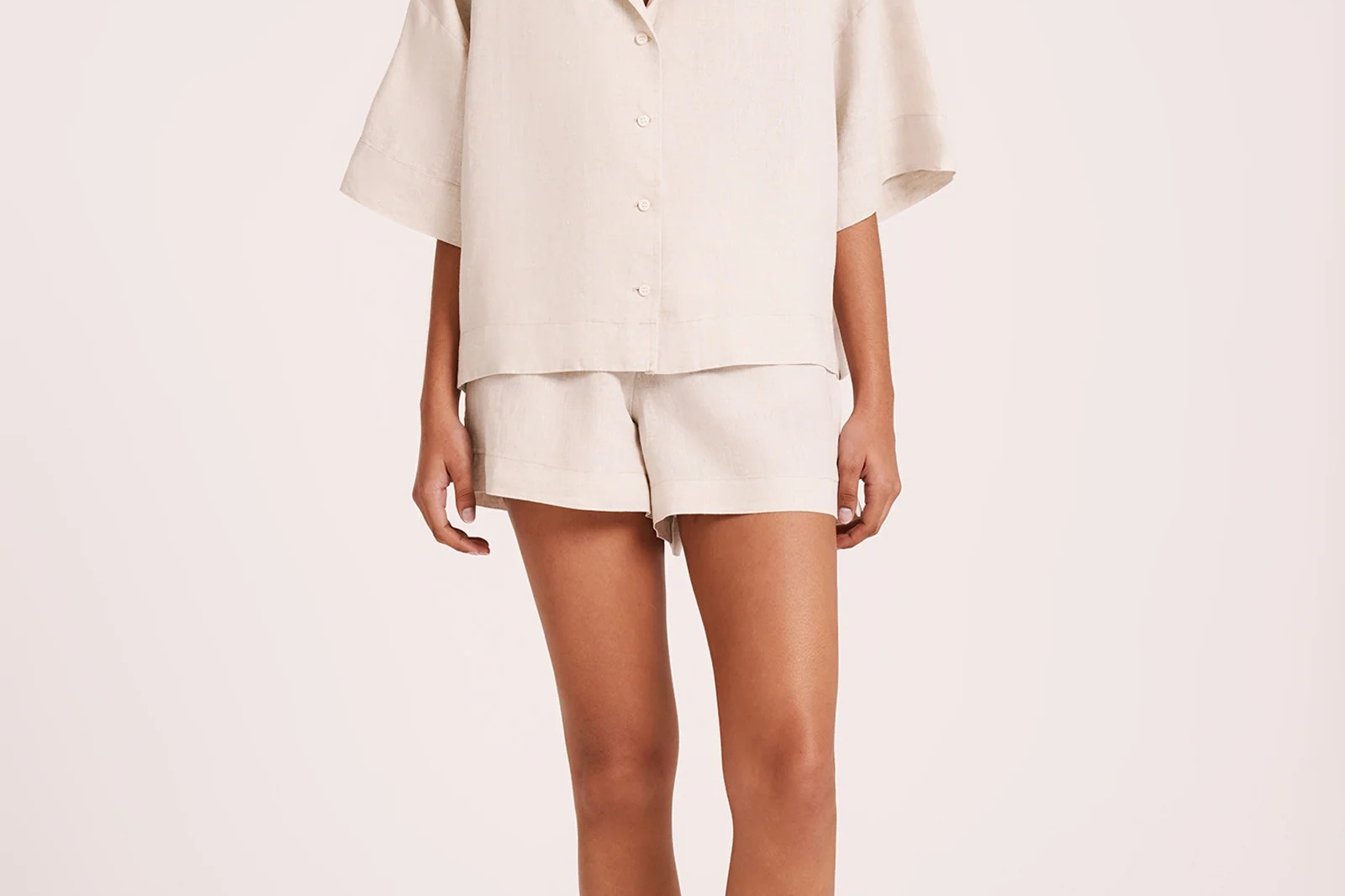 Lounge Linen Shirt-Nude Lucy-Lot 39 Store & Cafe