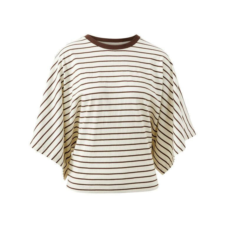 Lucy Relaxed Sleeve Tee - Milk/Brunette-Ceres Life-Lot 39 Store & Cafe
