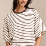 Lucy Relaxed Sleeve Tee - Milk/Brunette-Ceres Life-Lot 39 Store & Cafe
