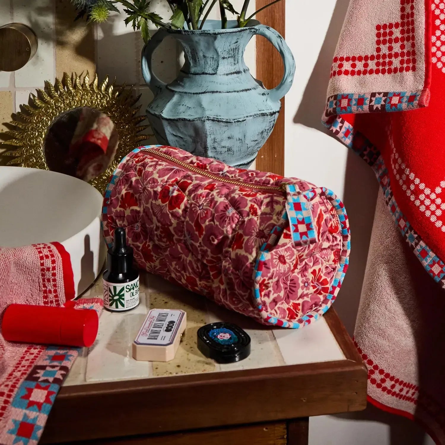Magnolia Make Up Bag - Poppy-Sage & Clare-Lot 39 Store & Cafe