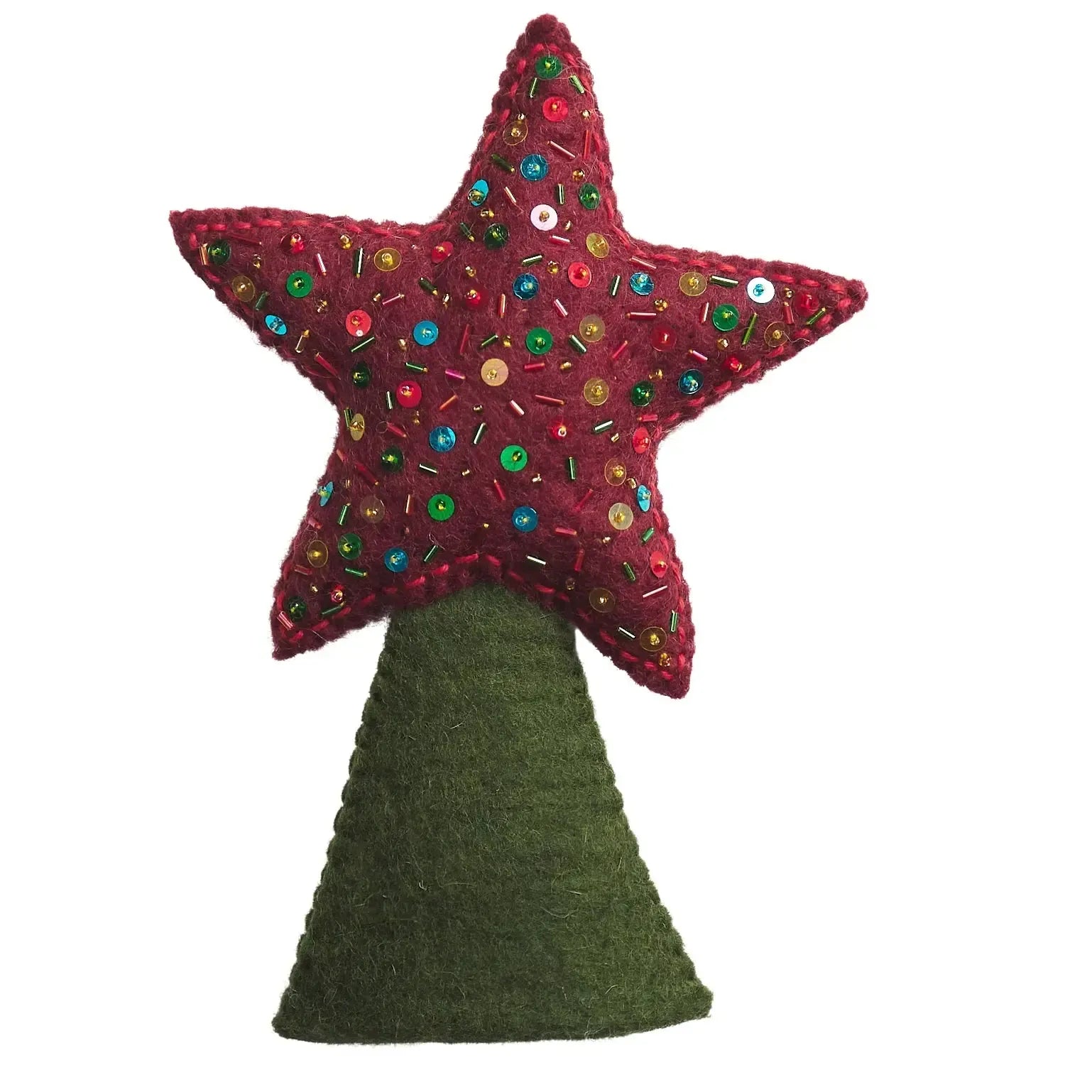Maisie Felt Tree Topper-Sage & Clare-Lot 39 Store & Cafe