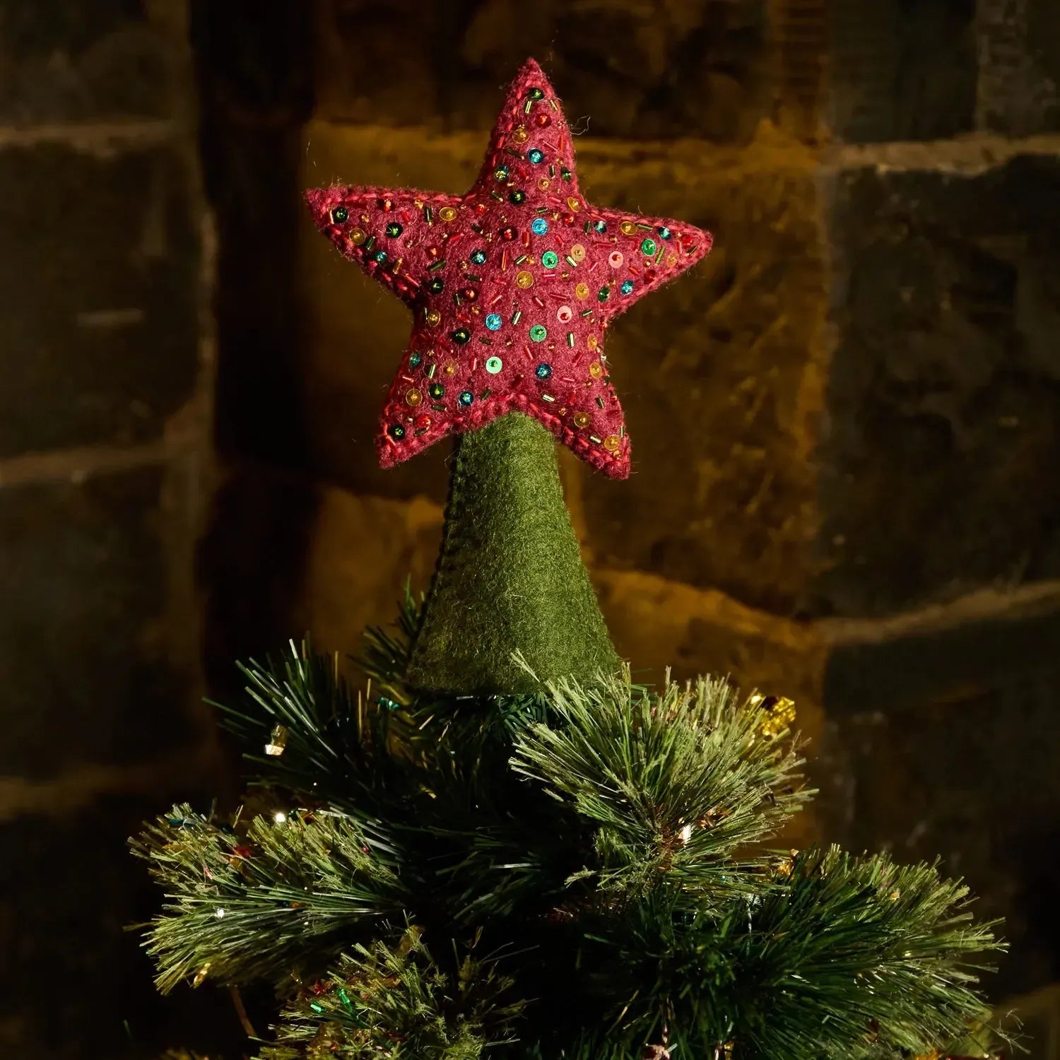Maisie Felt Tree Topper-Sage & Clare-Lot 39 Store & Cafe