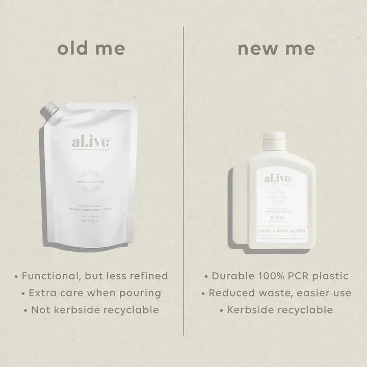 Mango & Lychee Lotion 650ml Refill-al.ive-Lot 39 Store & Cafe