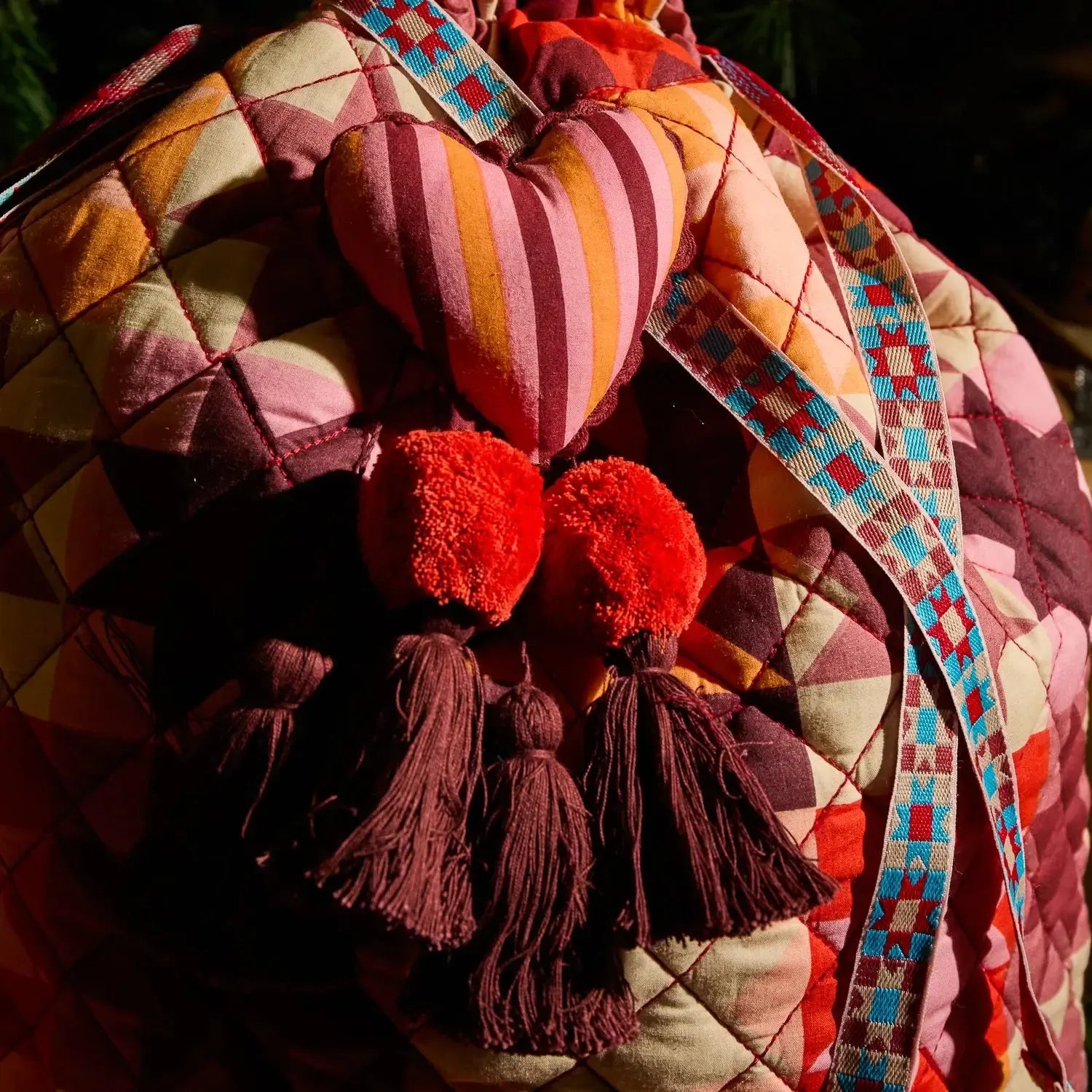 Matilda Santa Sack - Poppy-Sage & Clare-Lot 39 Store & Cafe