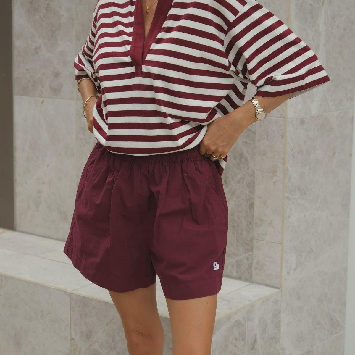 Mila Short - Burgundy-Ceres Life-Lot 39 Store & Cafe
