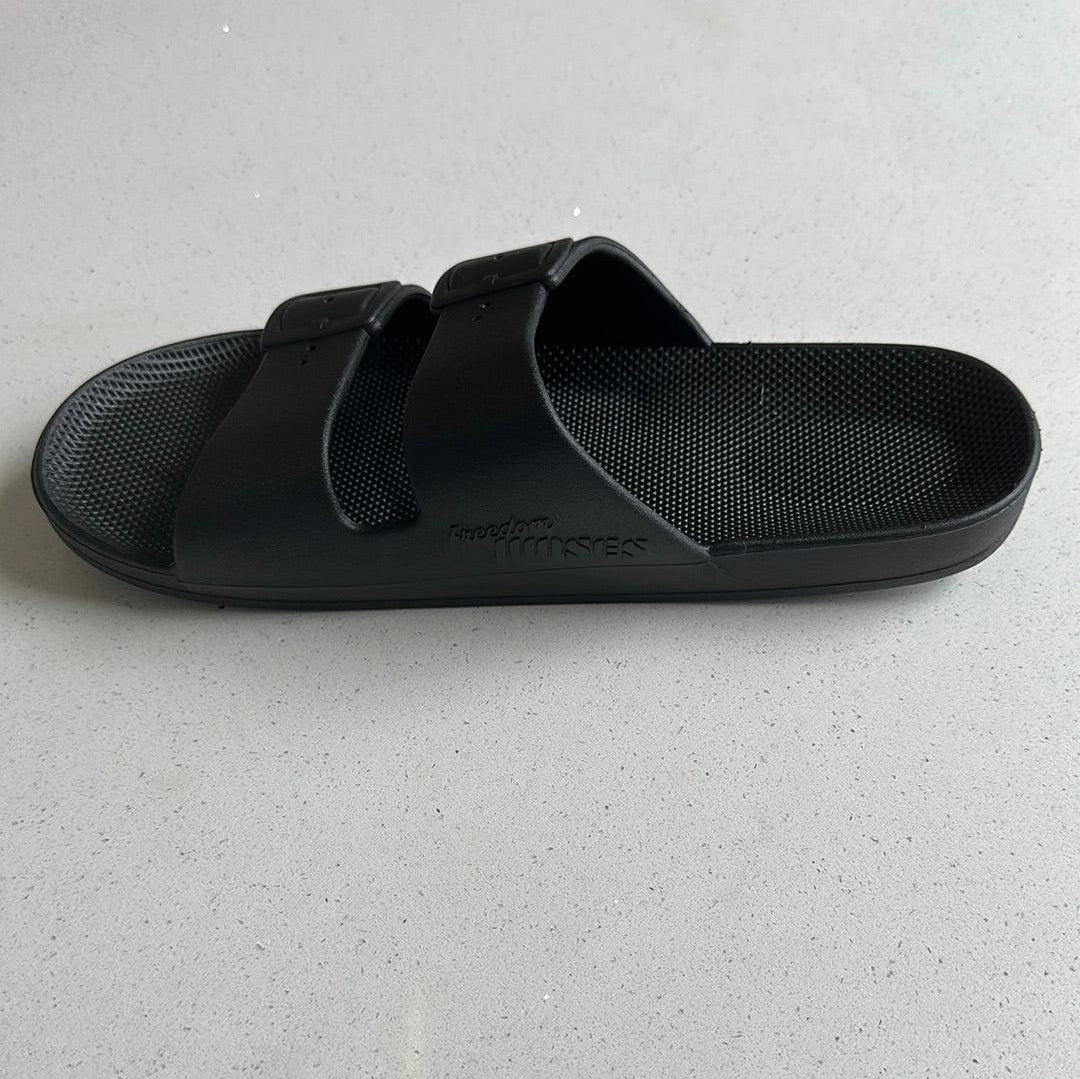 Moses Slides - Black-Freedom Moses-Lot 39 Store & Cafe