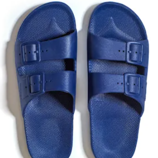 Moses Slides - Navy-Freedom Moses-Lot 39 Store & Cafe