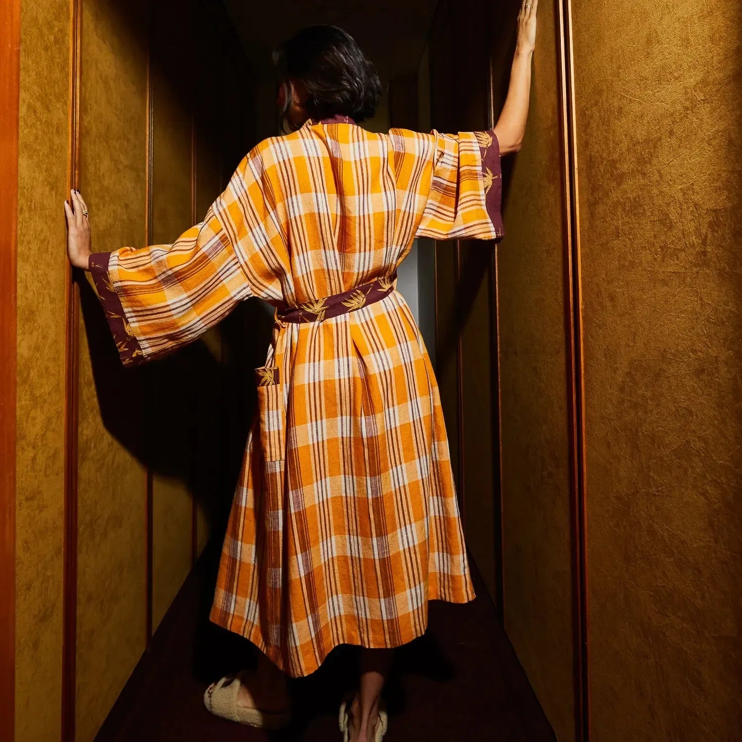 Nicolette Linen Robe - Marigold-Not specified-Lot 39 Store & Cafe