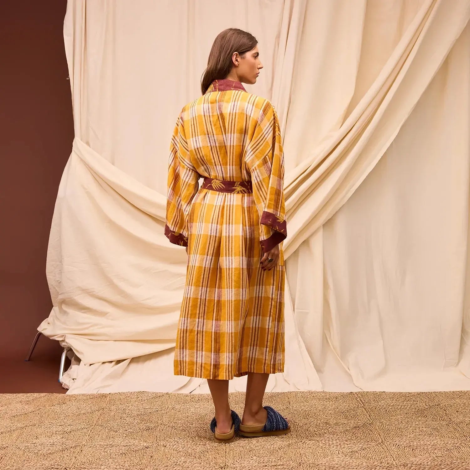 Nicolette Linen Robe - Marigold-Not specified-Lot 39 Store & Cafe