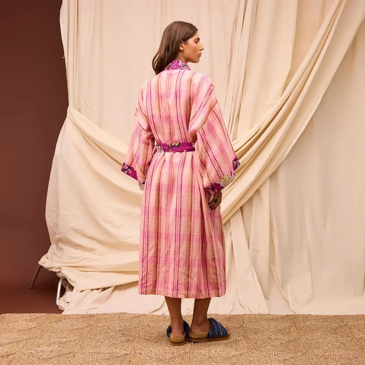 Nicolette Linen Robe - Poudre-Not specified-Lot 39 Store & Cafe
