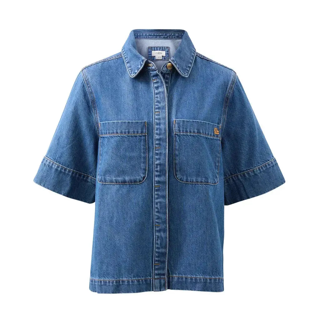 Noa Short Sleeve Shirt - Fresh Indigo-Ceres Life-Lot 39 Store & Cafe