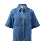 Noa Short Sleeve Shirt - Fresh Indigo-Ceres Life-Lot 39 Store & Cafe