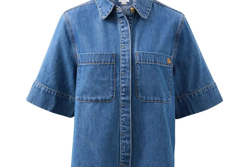Noa Short Sleeve Shirt - Fresh Indigo-Ceres Life-Lot 39 Store & Cafe