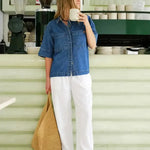 Noa Short Sleeve Shirt - Fresh Indigo-Ceres Life-Lot 39 Store & Cafe