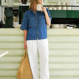 Noa Short Sleeve Shirt - Fresh Indigo-Ceres Life-Lot 39 Store & Cafe