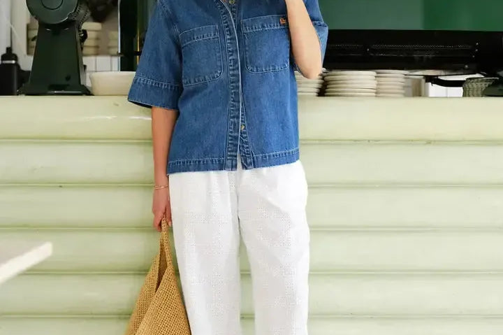 Noa Short Sleeve Shirt - Fresh Indigo-Ceres Life-Lot 39 Store & Cafe