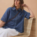 Noa Short Sleeve Shirt - Fresh Indigo-Ceres Life-Lot 39 Store & Cafe