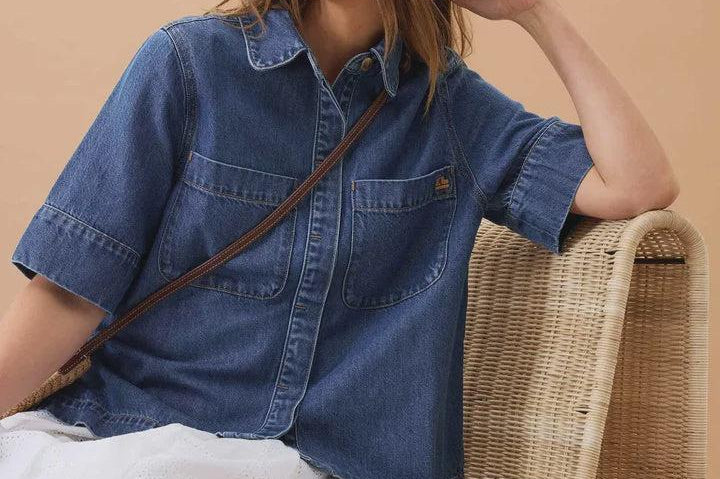 Noa Short Sleeve Shirt - Fresh Indigo-Ceres Life-Lot 39 Store & Cafe
