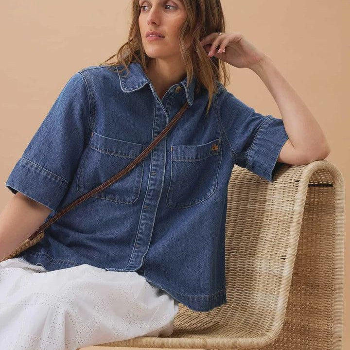 Noa Short Sleeve Shirt - Fresh Indigo-Ceres Life-Lot 39 Store & Cafe