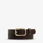 Nobody's Fault Belt - Choc/Gold-Status Anxiety-Lot 39 Store & Cafe