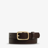 Nobody's Fault Belt - Choc/Gold-Status Anxiety-Lot 39 Store & Cafe