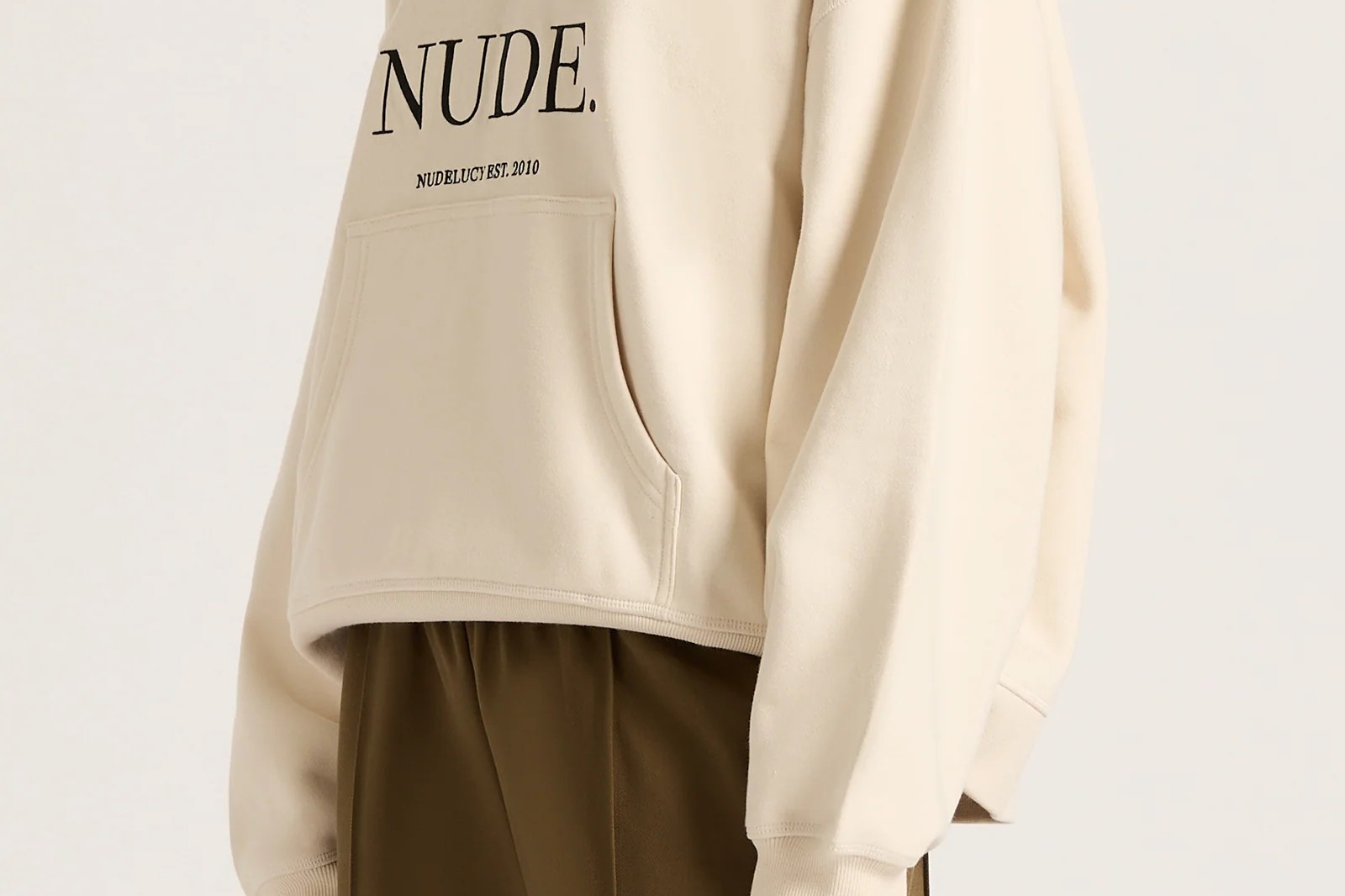 Nude. Hoodie - Bone-Nude Lucy-Lot 39 Store & Cafe