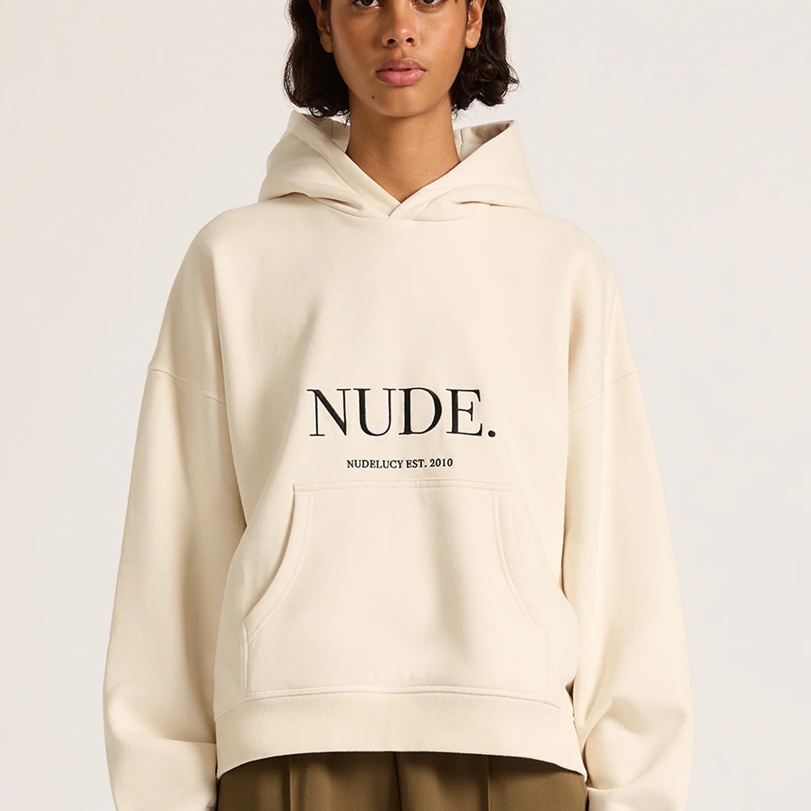 Nude. Hoodie - Bone-Nude Lucy-Lot 39 Store & Cafe