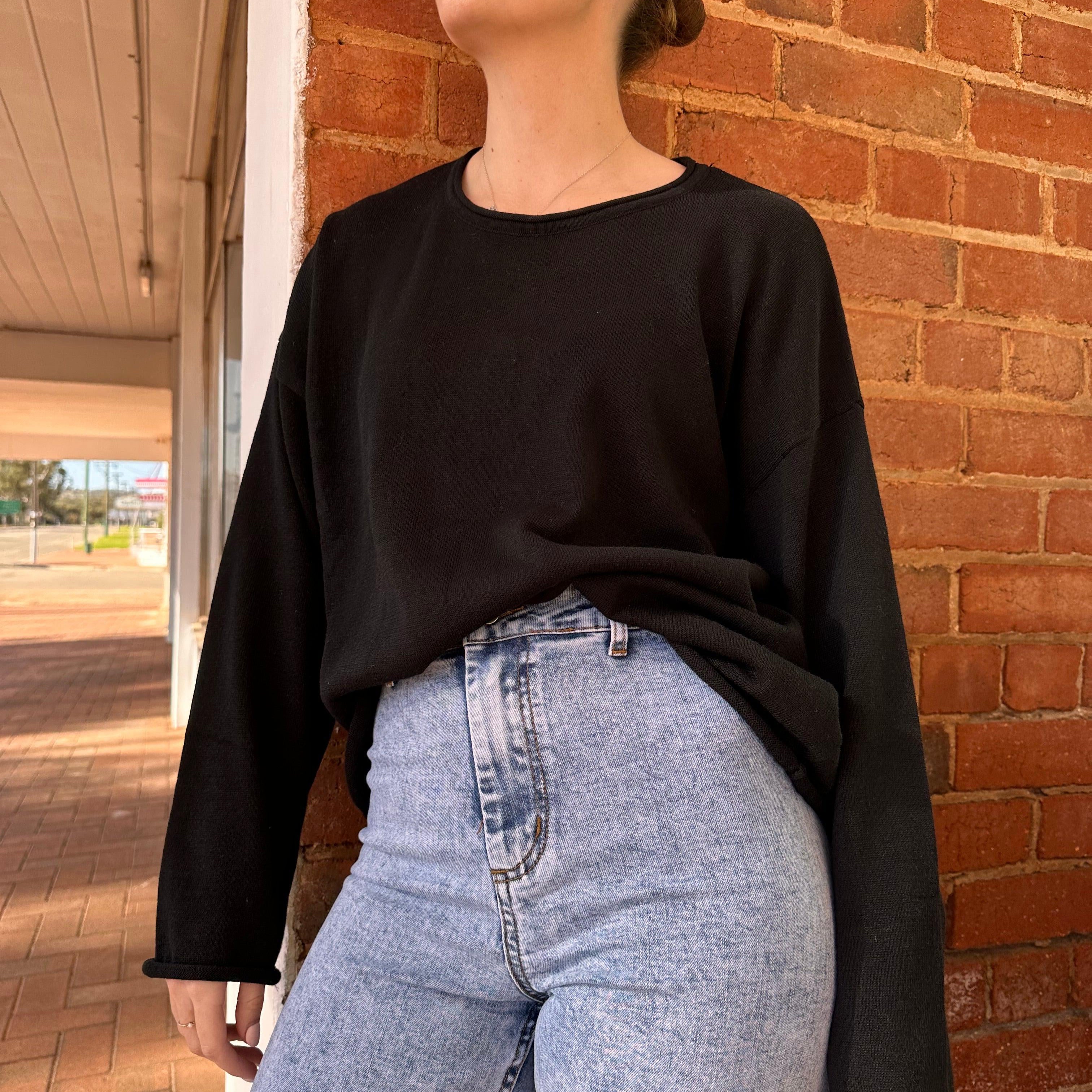 Otto Knit Top - Black-Little Lies-Lot 39 Store & Cafe