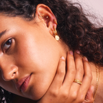 Oval Hoop Earrings-Linda Tahija-Lot 39 Store & Cafe