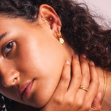 Oval Hoop Earrings-Linda Tahija-Lot 39 Store & Cafe