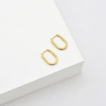 Oval Hoop Earrings-Linda Tahija-Lot 39 Store & Cafe