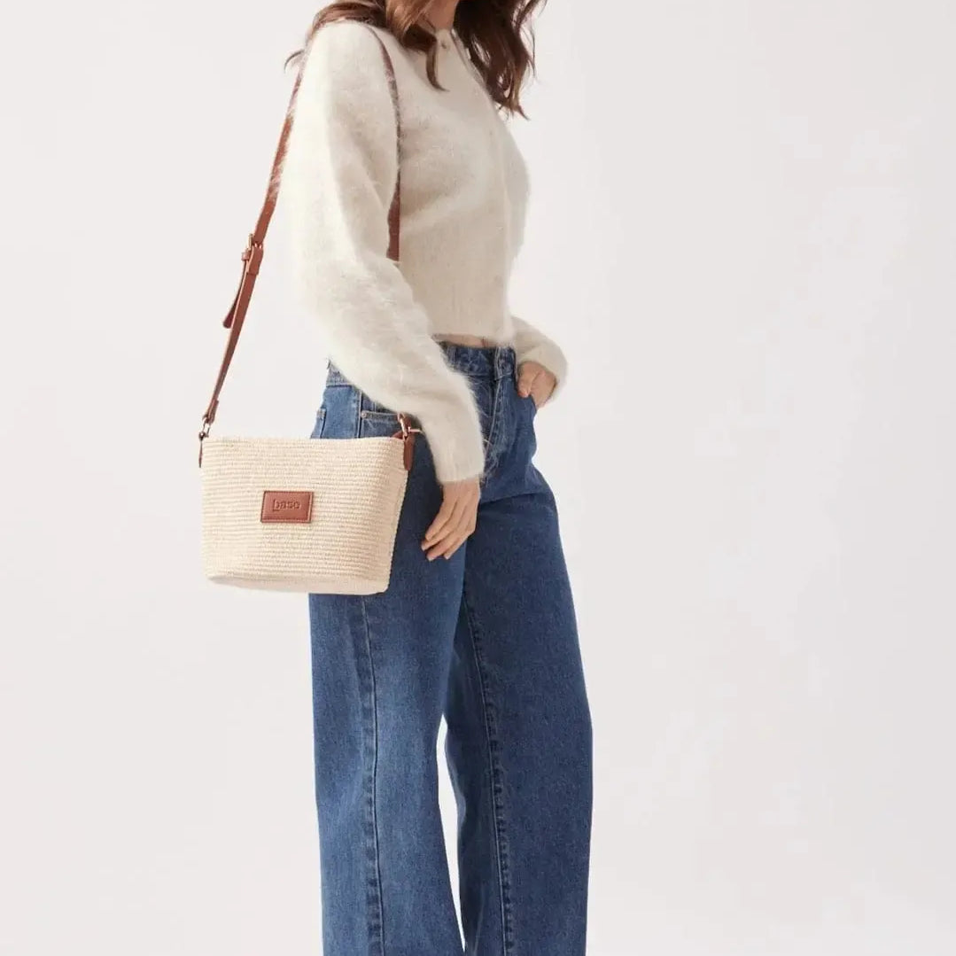 Panier Crossbody Bag - Tan-Base-Lot 39 Store & Cafe