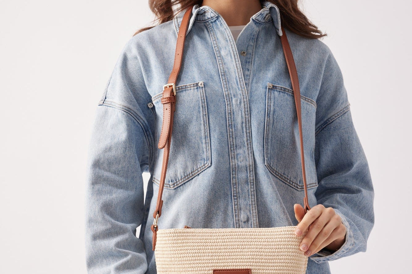 Panier Crossbody Bag - Tan-Base-Lot 39 Store & Cafe