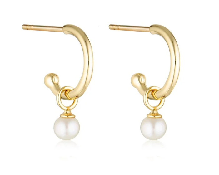 Pearl Charm Base Hoop-Linda Tahija-Lot 39 Store & Cafe