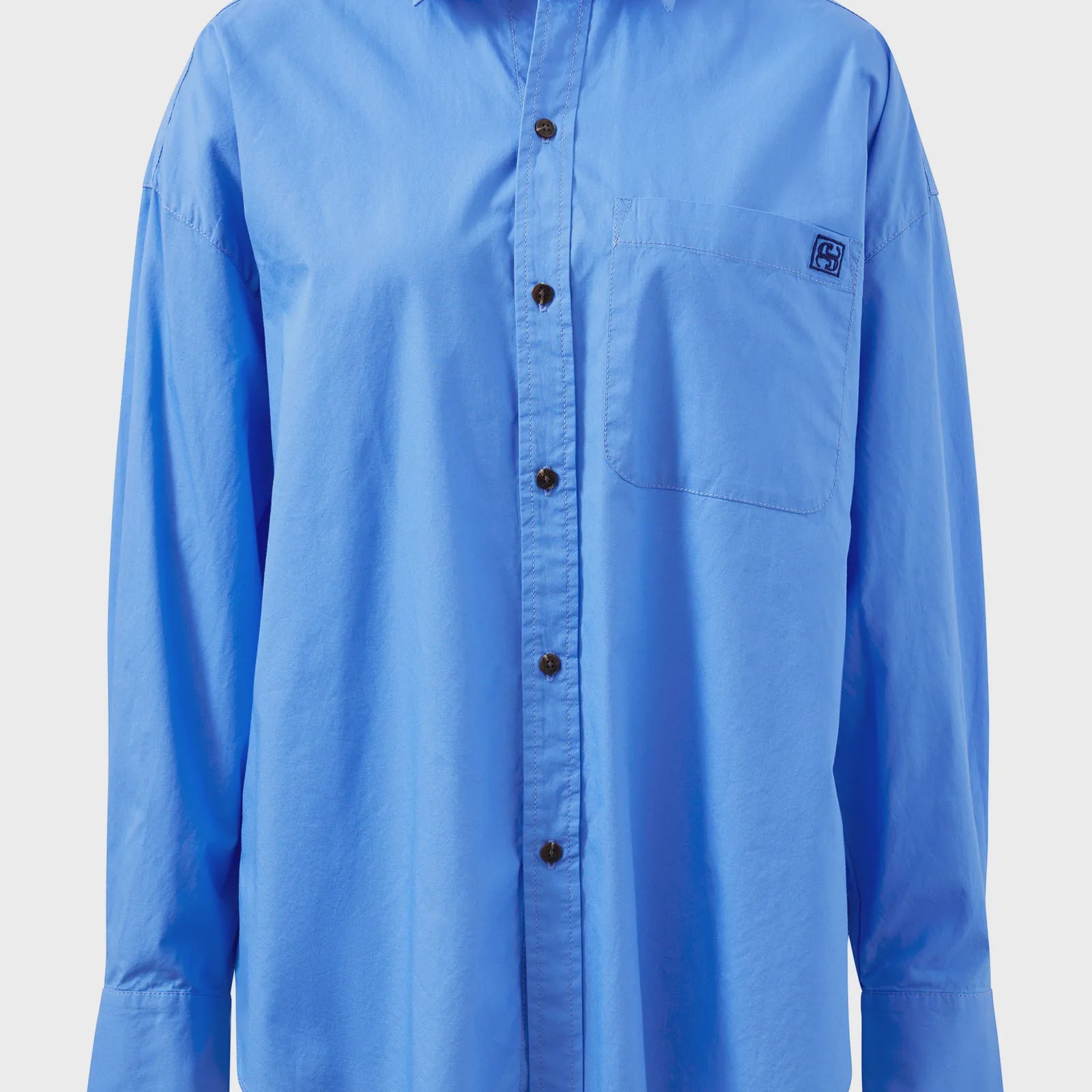 Peta Oversized Shirt - Amalfi Blue-Ceres Life-Lot 39 Store & Cafe
